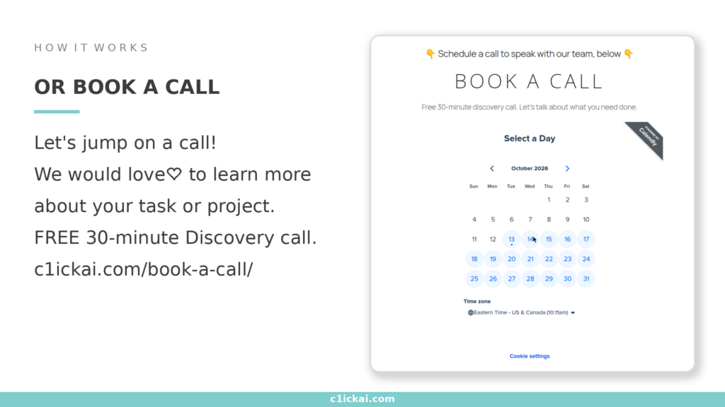 Or book a call