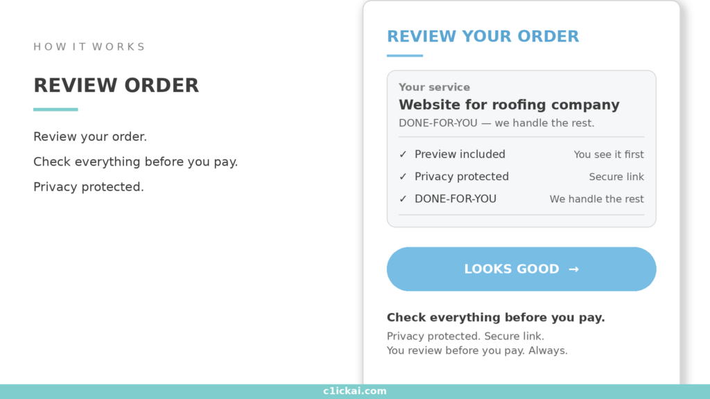 Review order