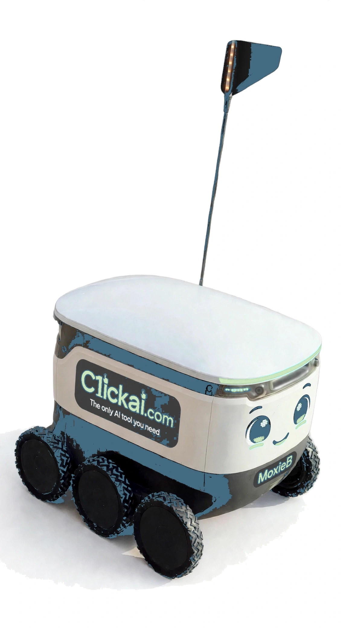 MoxieB, the C1ickai mascot robot